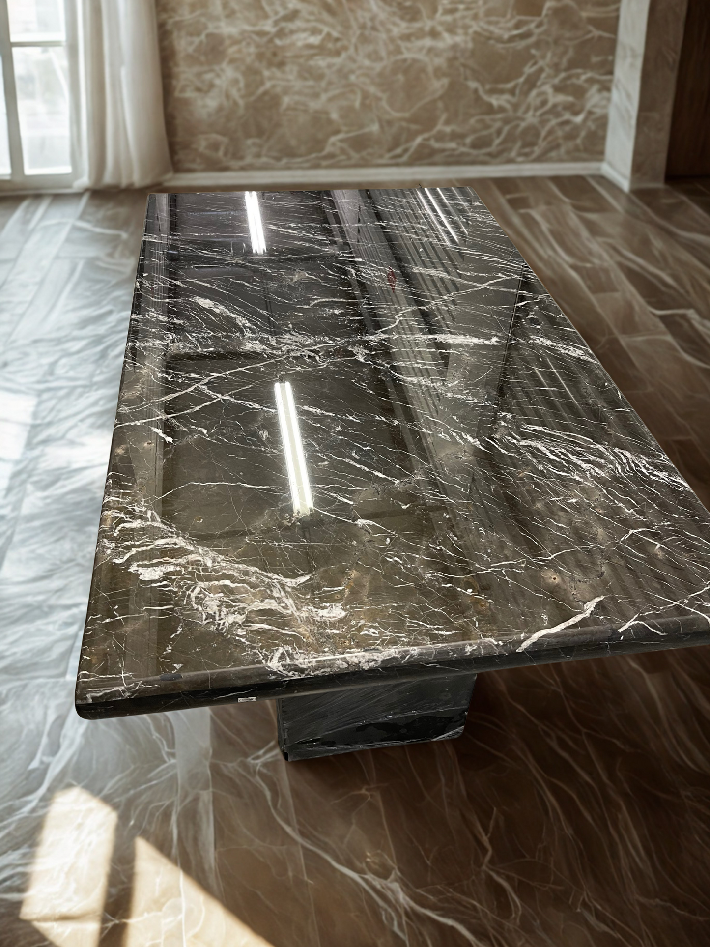 Black Marble Dining Table