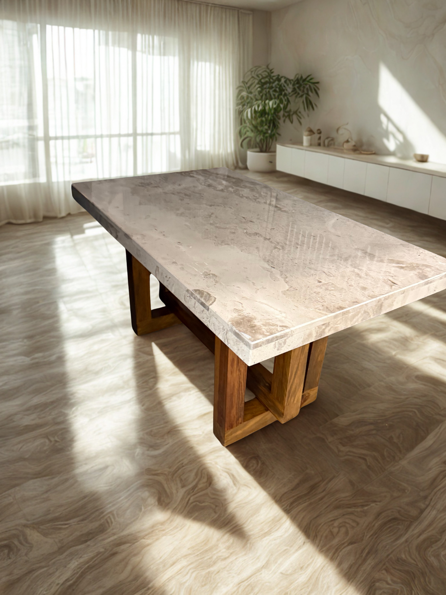 Natural Marble Dining Table