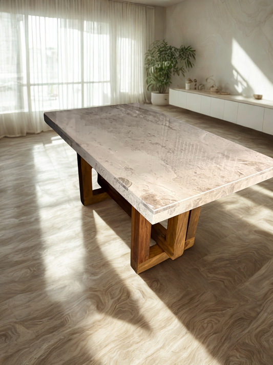 Natural Marble Dining Table